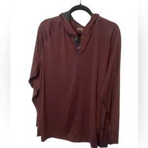 Outdoor Life light weight hoodie sweatshirt Burgundy XXL men’s big and tall